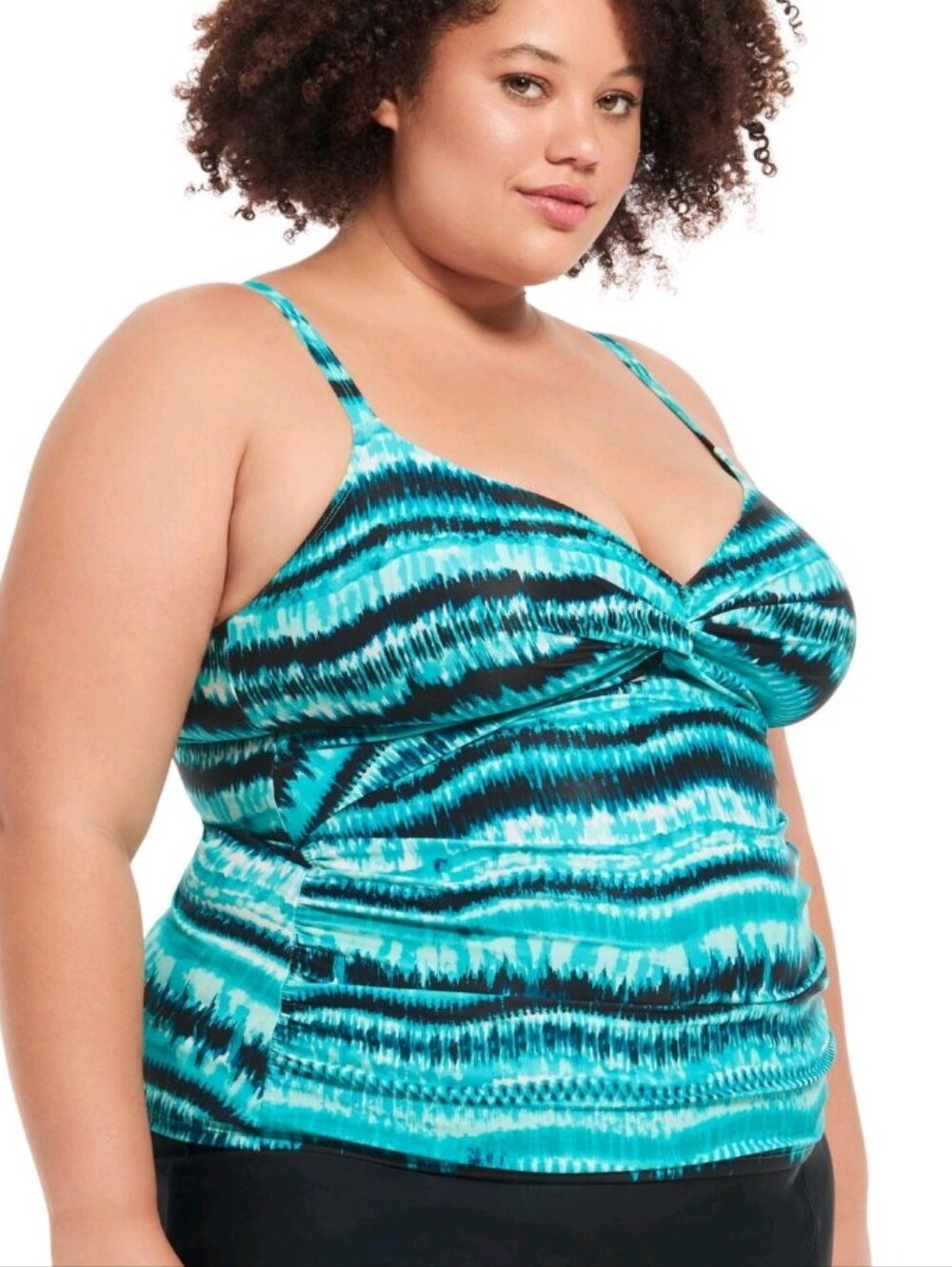 Krista Plus Shape Solution Bust Enhancer Tankini Top – Size 1X NWT - Picture 4 of 8